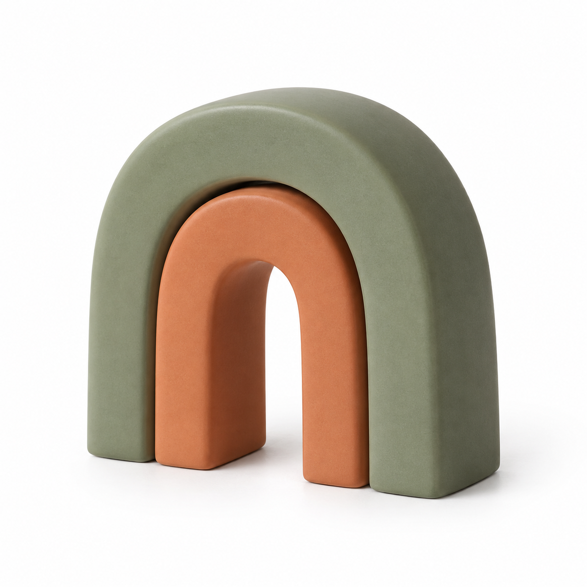 Arcstone Duo Arch Bookends - white background