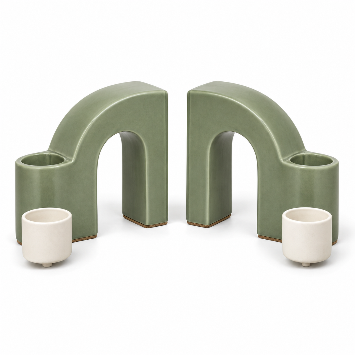 Plantergate Living Arch Bookends - white background