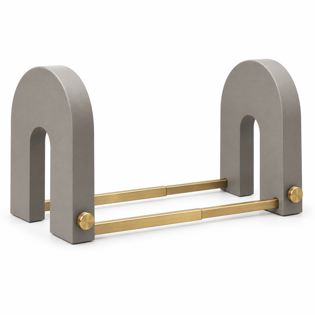 Bridgefold Adjustable Arch Bookends - white background