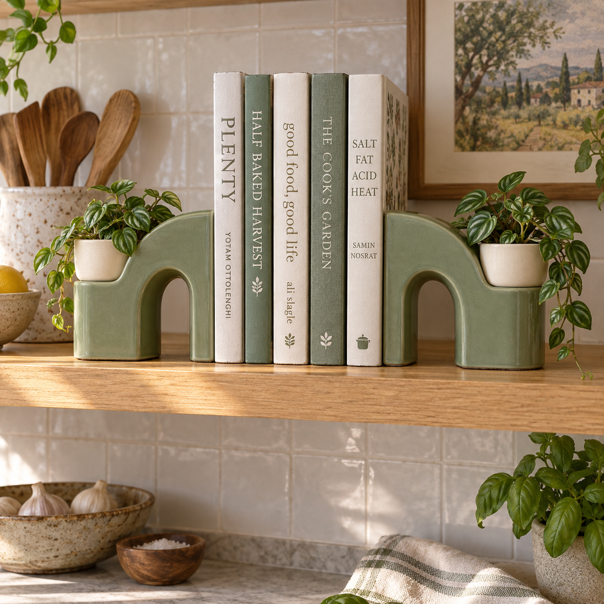 Plantergate Living Arch Bookends - lifestyle kitchen